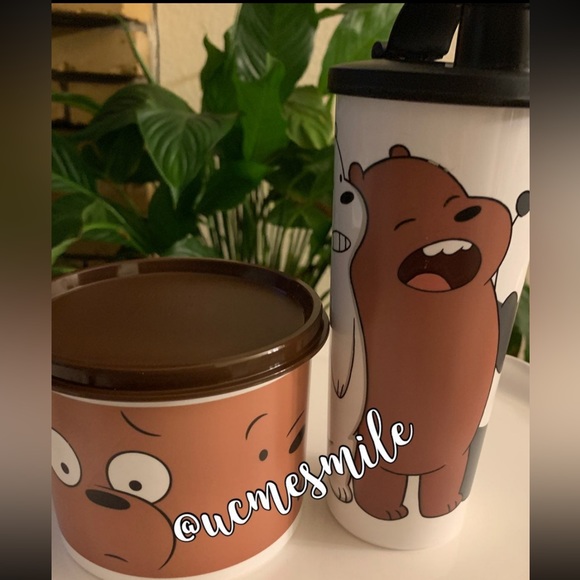 Tupperware We Bare Bears Tumbler and Container Set - Picture 2 of 4